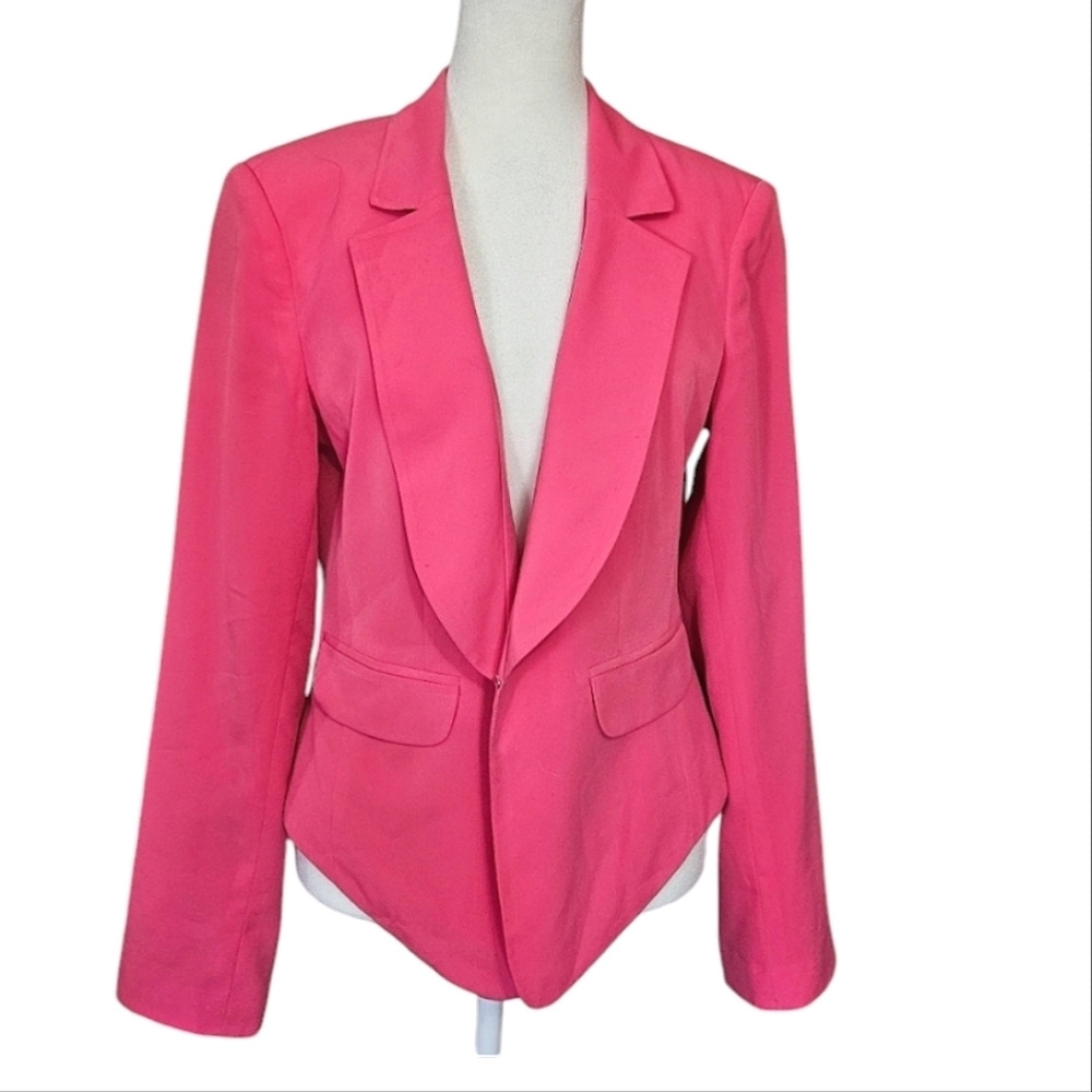 Bisou Bisou Hot Pink Tailored Blazer